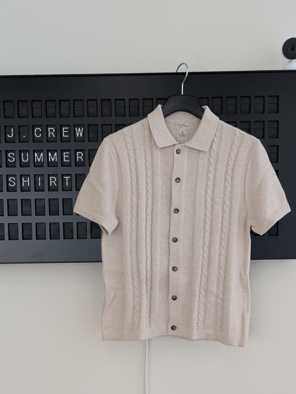 J. Crew Beige Summer Cable Knit